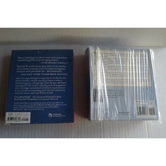 Life of Pi by Yann Martel CD, Unabridged,The Lovely Bones Alice Sebold 9 CDs - Picture 2 of 3